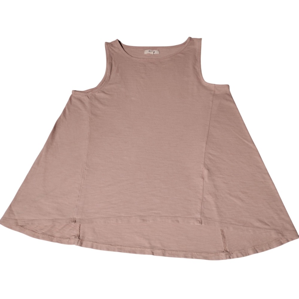 Madewell Peach Tank Top With Flared Bottom Size Medium 100% Cotton